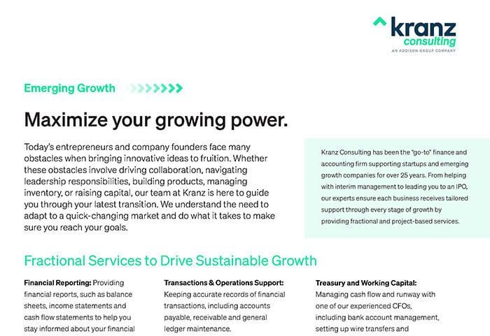 Kranz-Consulting-Emerging-Growth-Services-Datasheet