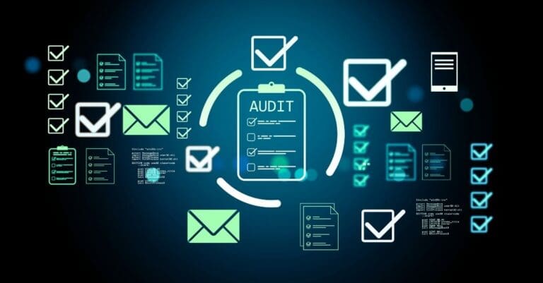 Digital audit checklist icons